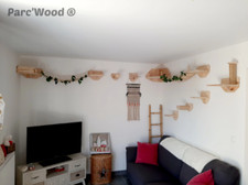 Parc'Wood - Parcours mural en bois pour chats - fabrication sur demande