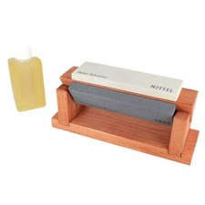 Support en bois avec 3 pierres