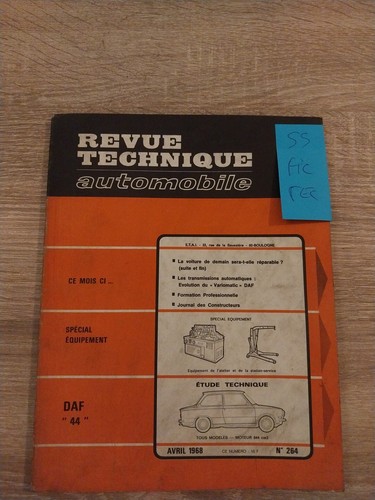 Revue technique daf 844 - daf, 44