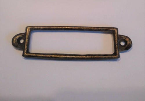 Porte etiquette bronze