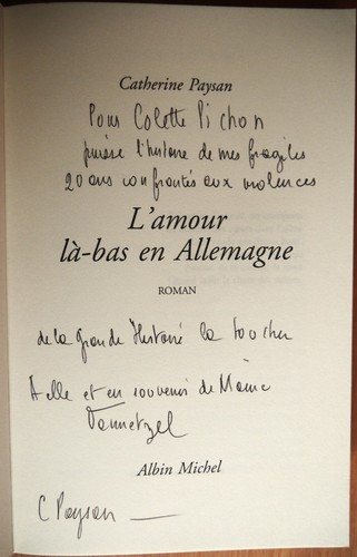 Belle dédicace catherine - belle,