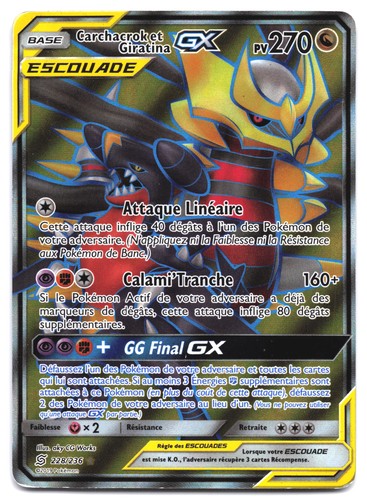 Carte pokémon carchacrok - carte,
