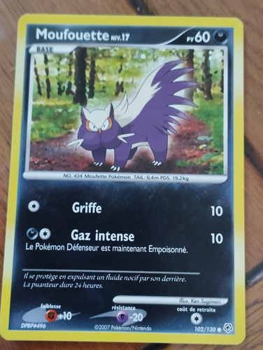 Carte pokémon moufouette - carte,