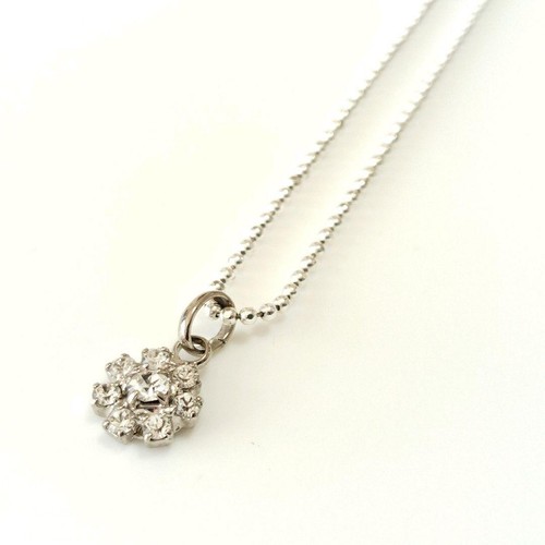 Collier argent cristal - , agatha