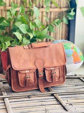 Sac À Dos En Cuir Vintage De Luxe Fait Main