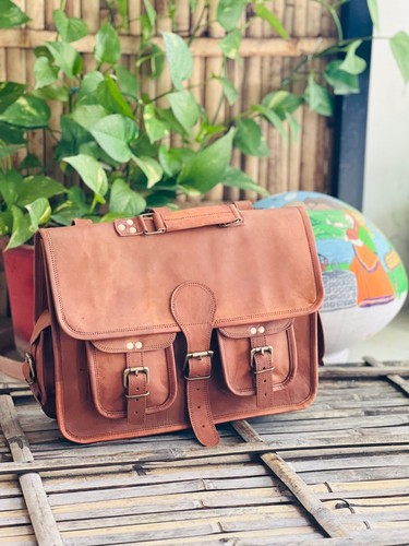Sac dos cuir vintage - cuir, de