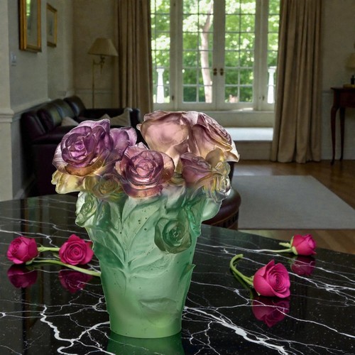 Daum rose passion - small, vase