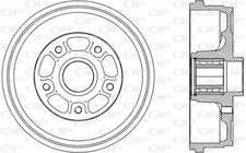 JEU DE 2 TAMBOURS DE FREIN DACIA DUSTER 1.5 DCI,1.6 16V,1.6 16V HI-FLEX