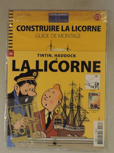 Tintin construire licorne - tintin,
