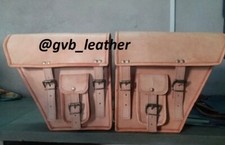 2 Sacoches De Moto En Cuir 2