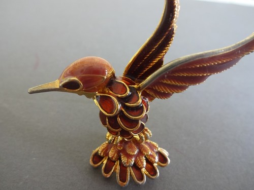 Broche oiseau colibri vol - broche,