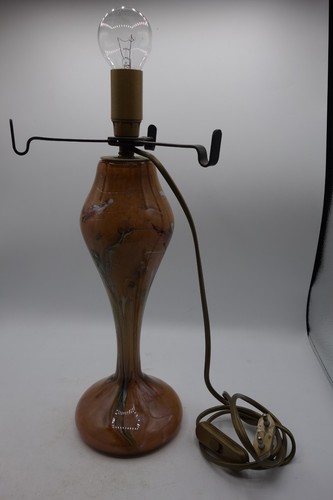 Vase pied lampe verre - vase/,