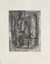 Jean MARZELLE  Gravure signée au crayon L'homme au travail Ecole de Paris