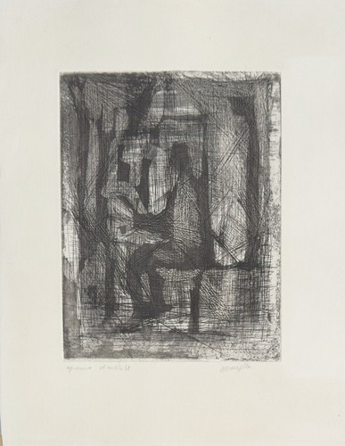 Jean marzelle gravure signée - gravure,