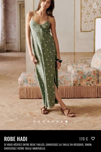 Robe hadi pois écru fond - Écru,