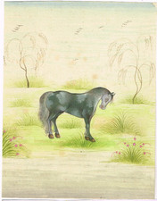 Peinture De Cheval Miniature