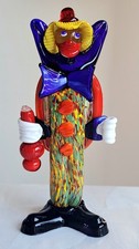 ANCIENNE SCULPTURE CLOWN EN VERRE MURANO