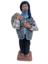 Grand Santon Habillé Le Contrebandier 27Cm Signé Yolande Créche Provence