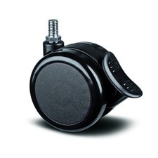 Roulette pivotante à frein pour table et bureau - tige filetée - Stylea TENTE