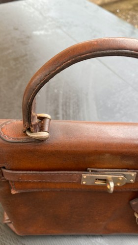 Sac main cartable en cuir - cartable.,