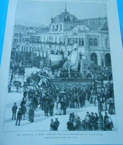 Gravure 1889 carnaval - -, le