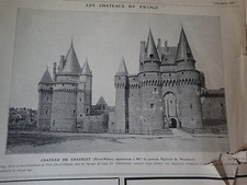 château du CHATELET (Ille et Vilaine) de NETUMIERES ILLUSTRATION NOEL 1905