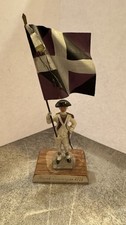 Figurine d’artiste Jacques Bittard : Porte Drapeau Régiment Royal Auvergne 1781