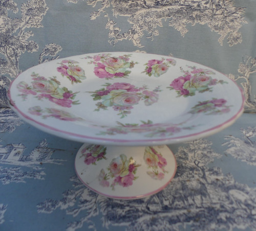 Compotier porcelaine roses - compotier,