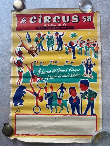 1958 circus radio france - radio, tv