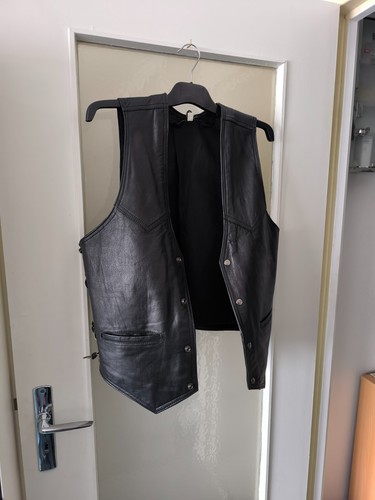Gilet cuir indien - gilet,