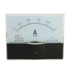 44L1 A 1A Panneau rectangulaire AMPEREMETRIQUE AMPERMETRE analogique courant m