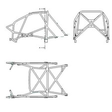 Arceau SPARCO MSA Peugeot 206