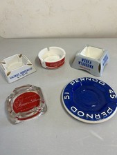 Cendrier Publicitaire Ancien / Lots De 5 /coca,vodka, Pernod Etc…
