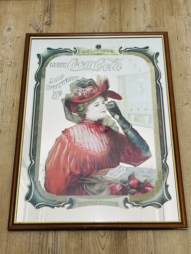 Miroir coca cola publicitaire - miroir,