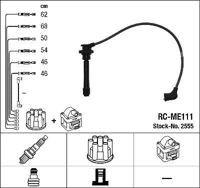 Ngk ignition cable - ngk, kit