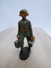 Soldat ELASTOLIN Militaire Porteur de valises Jouet Militaria (14328)