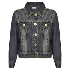 Veste En Jean Noire Pour