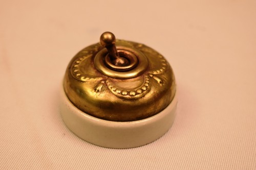 Ancien crabtree laiton bouton - crabtree,