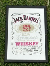 Jack Daniel's Whisky miroir publicitaire Vintage advertising mirror Old Time #7