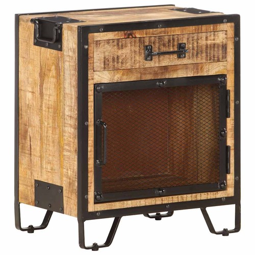 commode bois brut