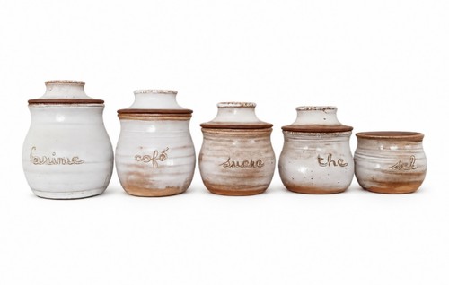 Pots épices grés - pots,