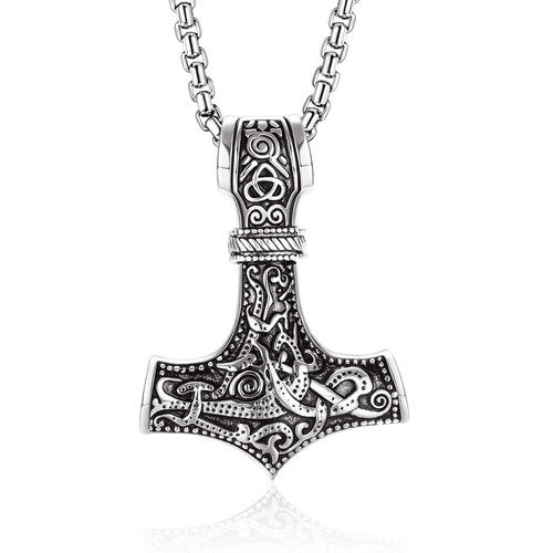 Collier marteau thor - collier, de