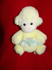 Doudou Peluche BOULGOM Singe Jaune Blanc Jupette Verte