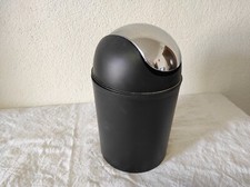 Accessoire de Salle de Bain, Poubelle noir