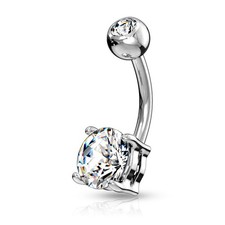 Piercing nombril solitaire