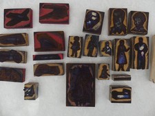 21 ANCIENS TAMPONS ENCREURS