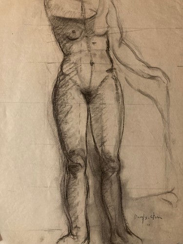 Beau dessin fusain 1927 - dessin,