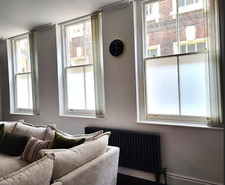 Blanc Mat Givré Film Fenêtre Rouleau - 100% Intimité Teinter - UV Protection