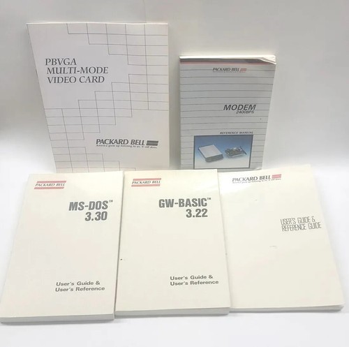 Packard bell users manuals - packard,