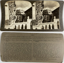 Venise, Colonne du Palais Ducal et le Pont des Soupirs, Vintage silver print, ca